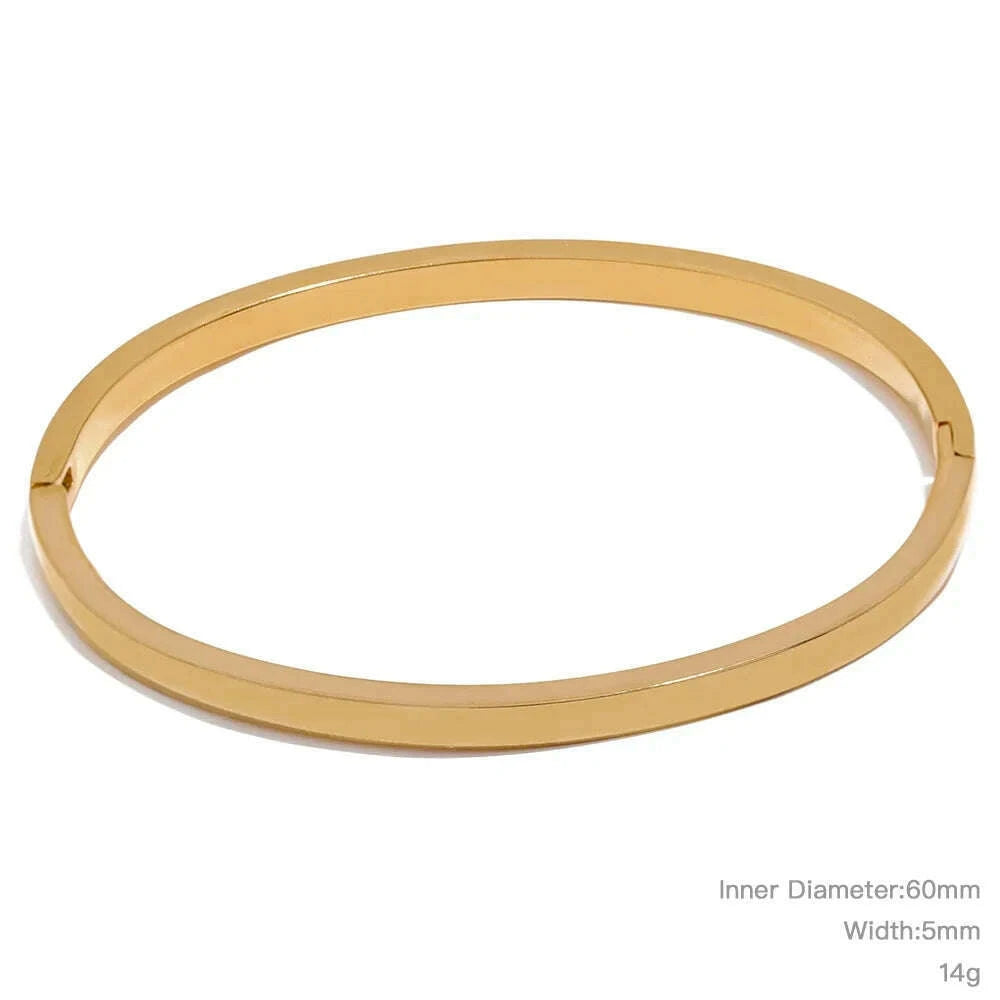 yhpup-60mm-waterproof-316l-stainless-steel-round-smooth-bracelet-bangle-women-minimalist-18k-gold-color-texture-charm-jewelry-kimlud-kimlud-33911243