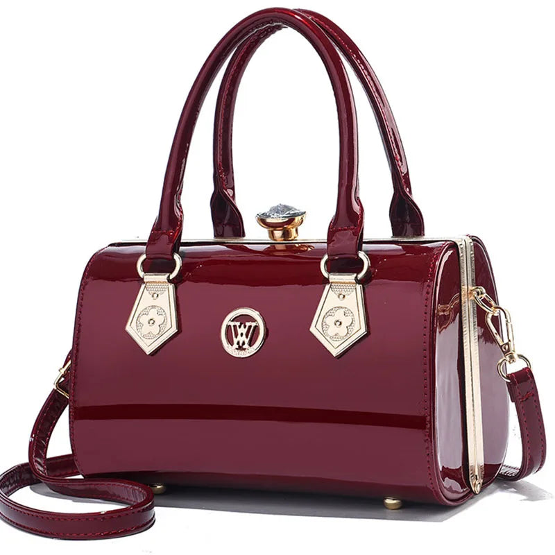 PU Leather Crossbody Bag With Letter Decoration — Black | KIMLUD