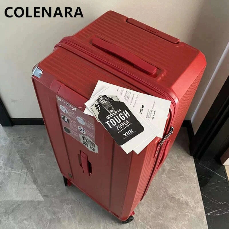 colenara-travel-luggage-large-capacity-trolley-case-abs-pc-cart-type-travel-bag-ladies-password-box-universal-wheel-suitcasekimlud-womens-fashion-34613269