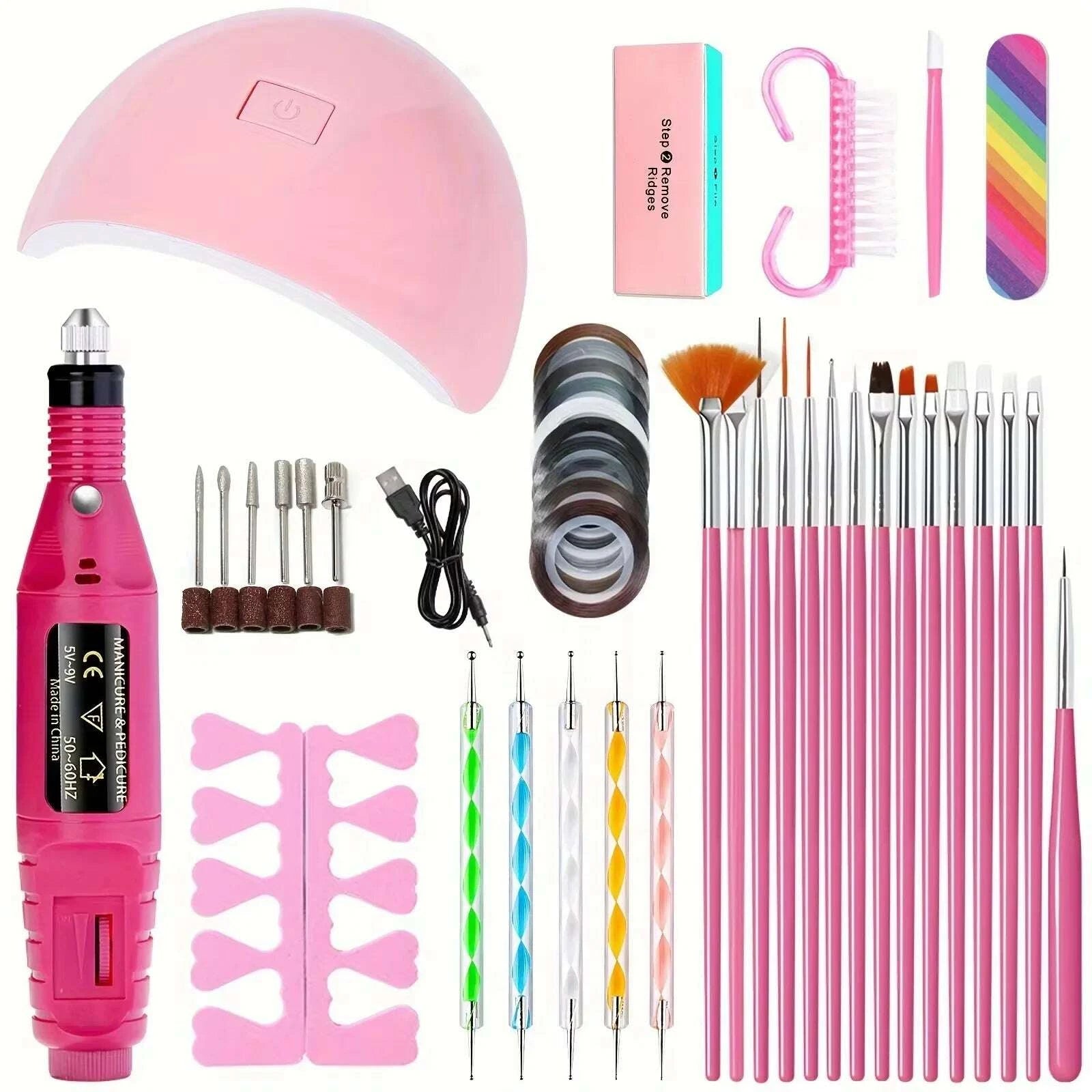 linmanda-professional-usb-electric-nail-drill-polish-file-kit-with-uv-led-nail-lamp-gel-manicure-dryer-lamp-acrylic-starter-setkimludkimlud-35563951