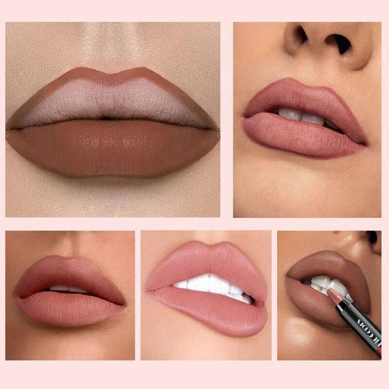 matte-brown-lip-liner-pencil-lip-outline-contouring-lasting-waterproof-lipstick-crayon-pigments-moisturizing-lip-balm-cosmeticskimlud-womens-fashion-34604612