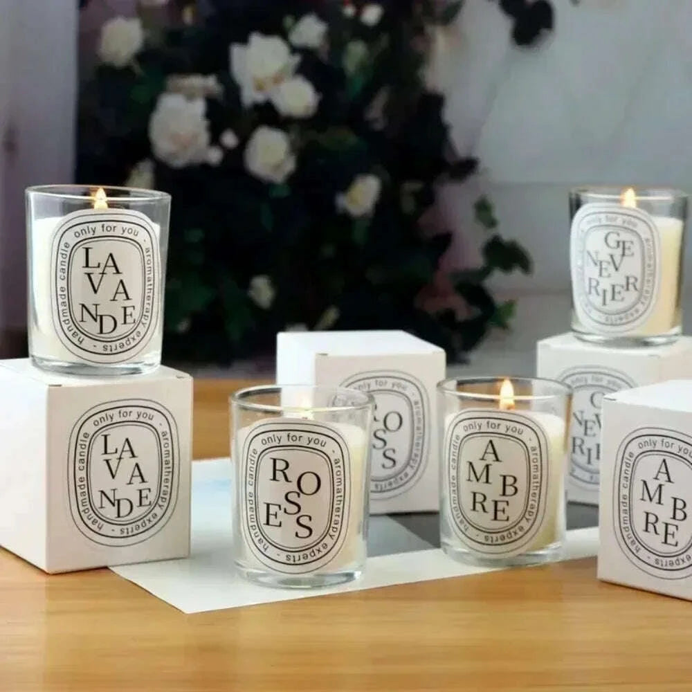 KIMLUD, 2025 Fragrance Scented Candle Romantic Gift Transparent Jar Aromatic Candles Light for Wedding Guest, KIMLUD Womens Clothes