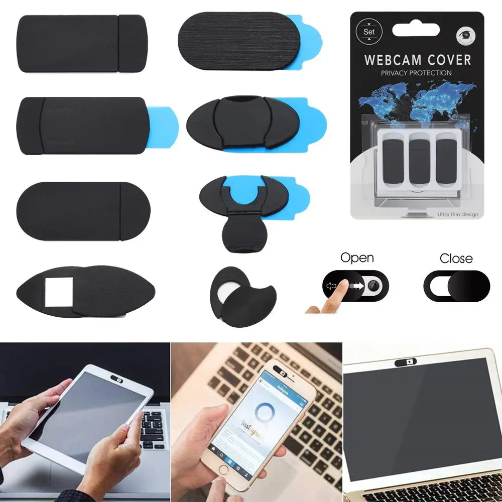 Slider Plastic Camera Cover Camera Sticker Privacy Security Webcam Cover For Laptop for Phone Tablet Computer iPad