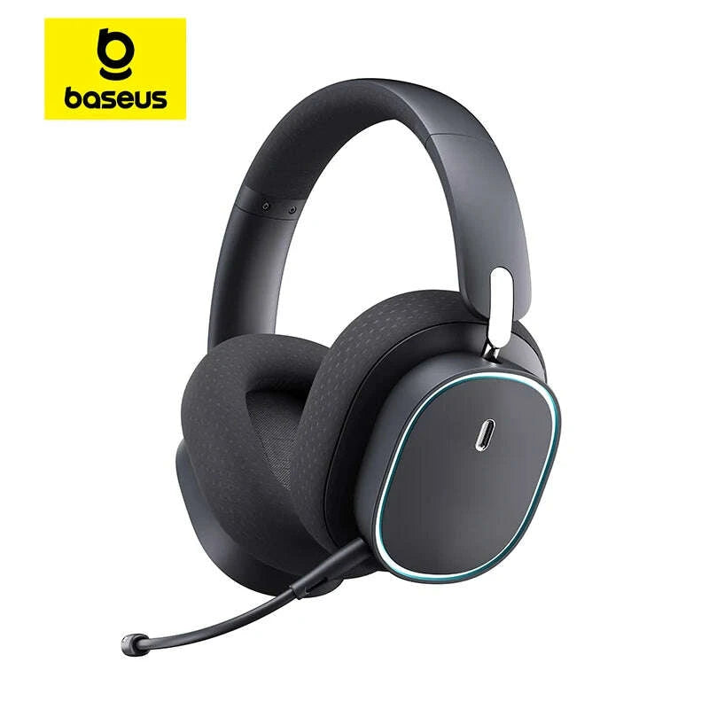 KIMLUD, Baseus GH02 Gaming Wireless Headphone with Mic Over-Ear Headphones Bluetooth 5.3 40mm Driver 2.4G/Wireless/Cable RGB Headsets, KIMLUD Womens Clothes