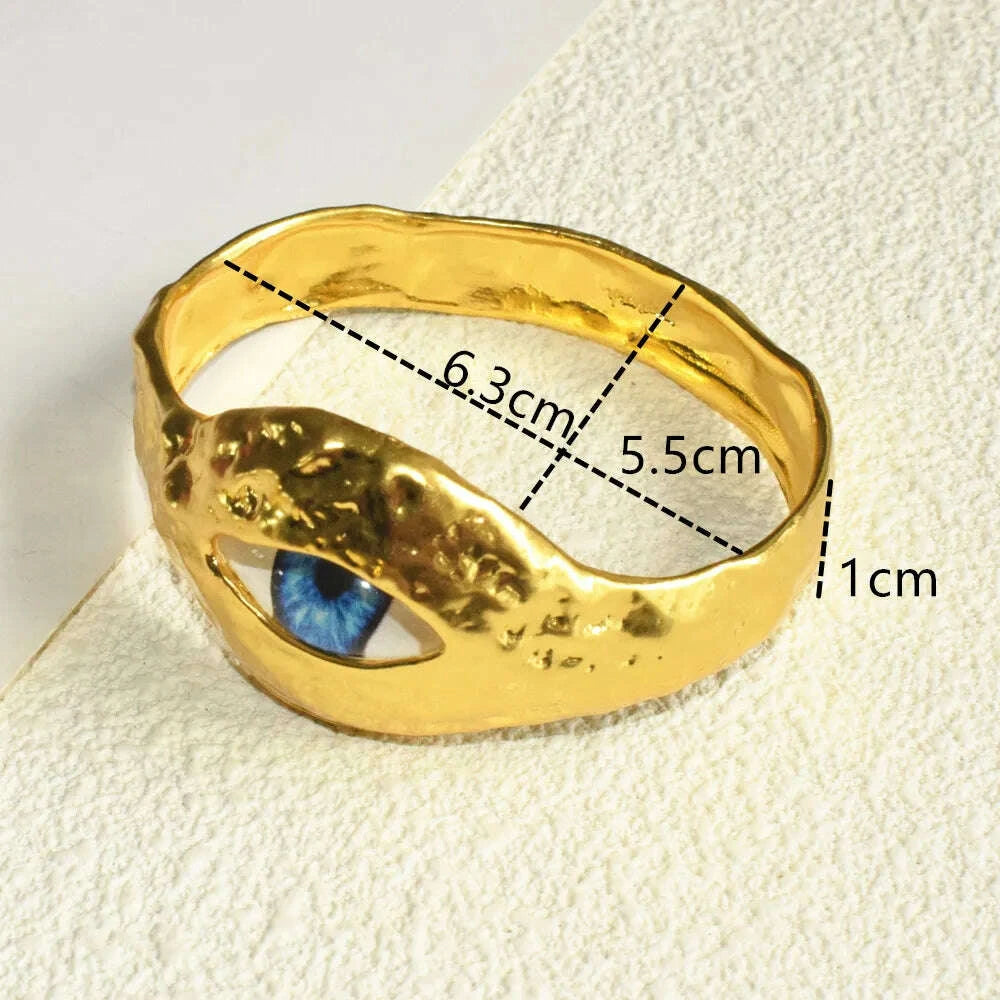 new-exaggerated-alloy-plated-eyes-nose-mouth-bangle-bracelet-for-women-fashion-jewelry-gorgeous-hand-simple-bracelet-accessorykimludkimlud-35558749