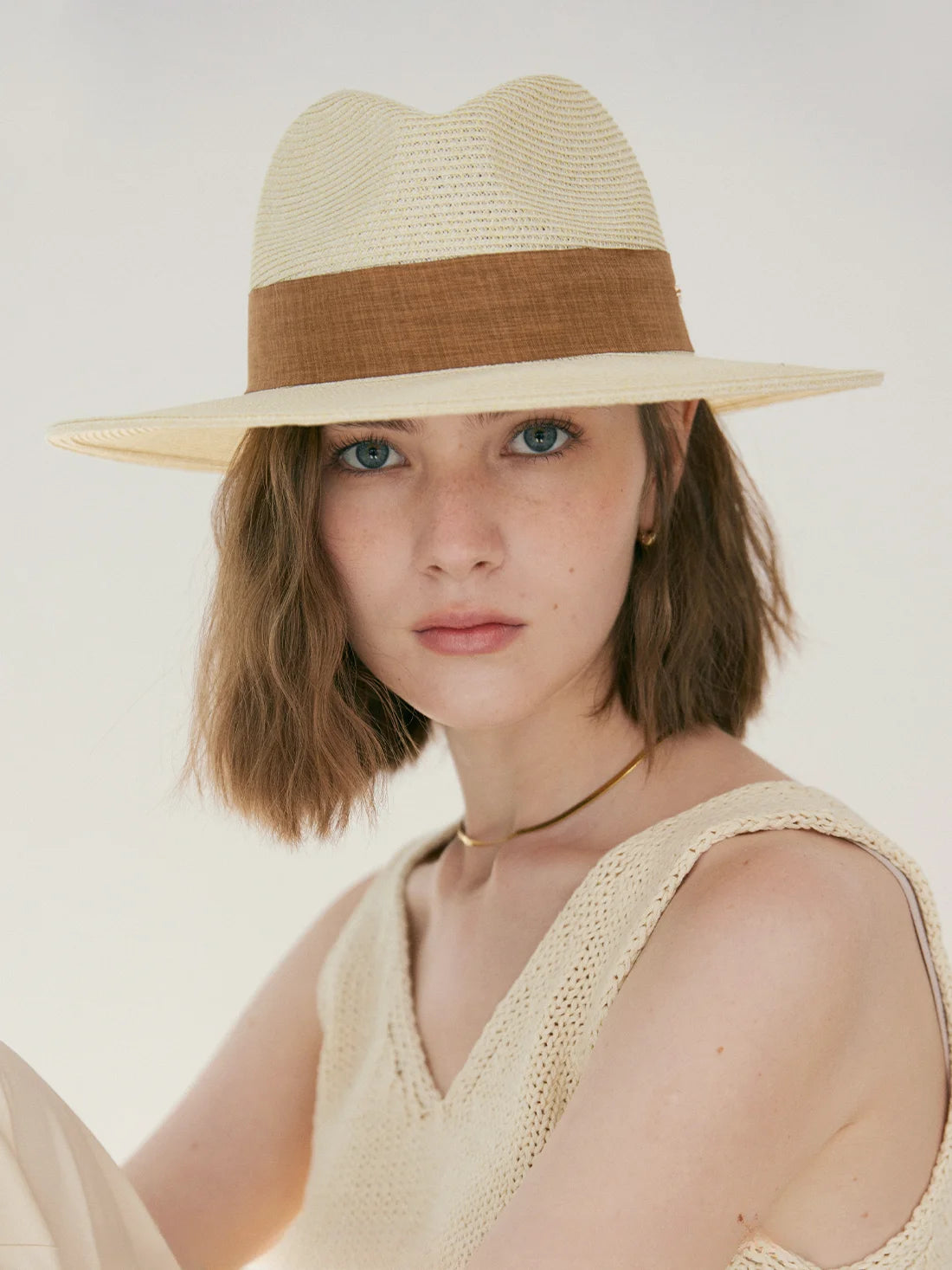 USPOP Classic Panama Straw Hat Unisex Jazz Hat Summer All-match Anti-ultraviolet Sun Hat