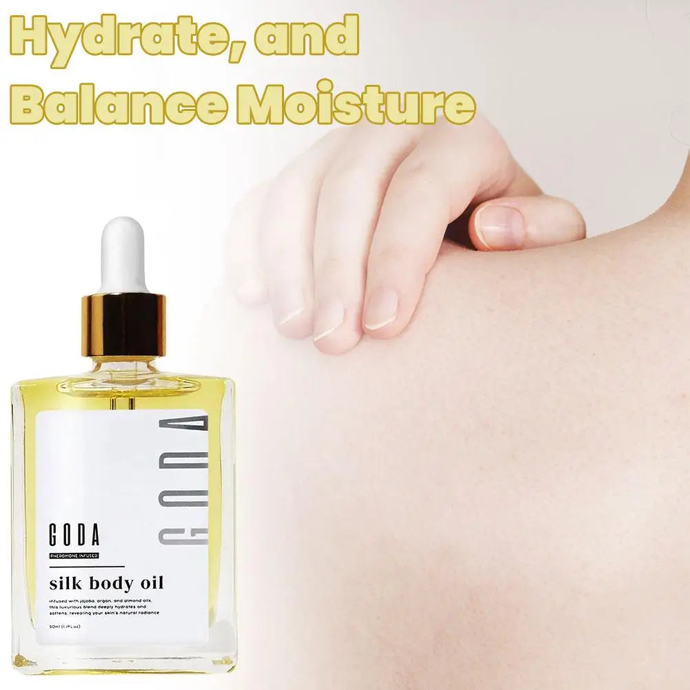 Silk Body Oil Enriched With Silk Protein — Pale Gold | KIMLUD