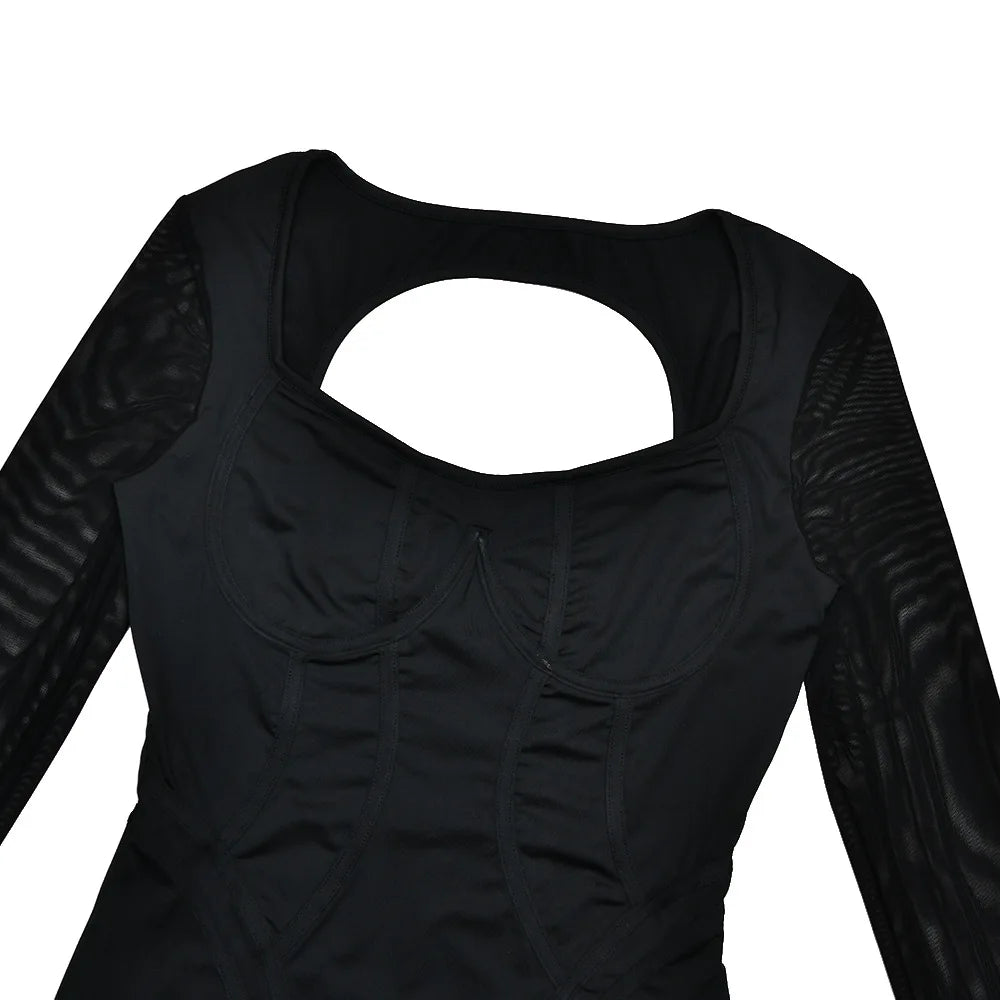 Jumpsuit – Backless Slim Fit – Polyester Elastane | KIMLUD