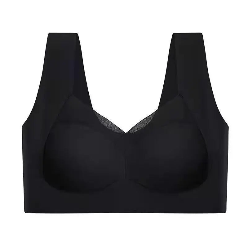 Seamless Breathable Wireless Sports Bra L-6XL Backless Luxe — Midnight Blue | KIMLUD