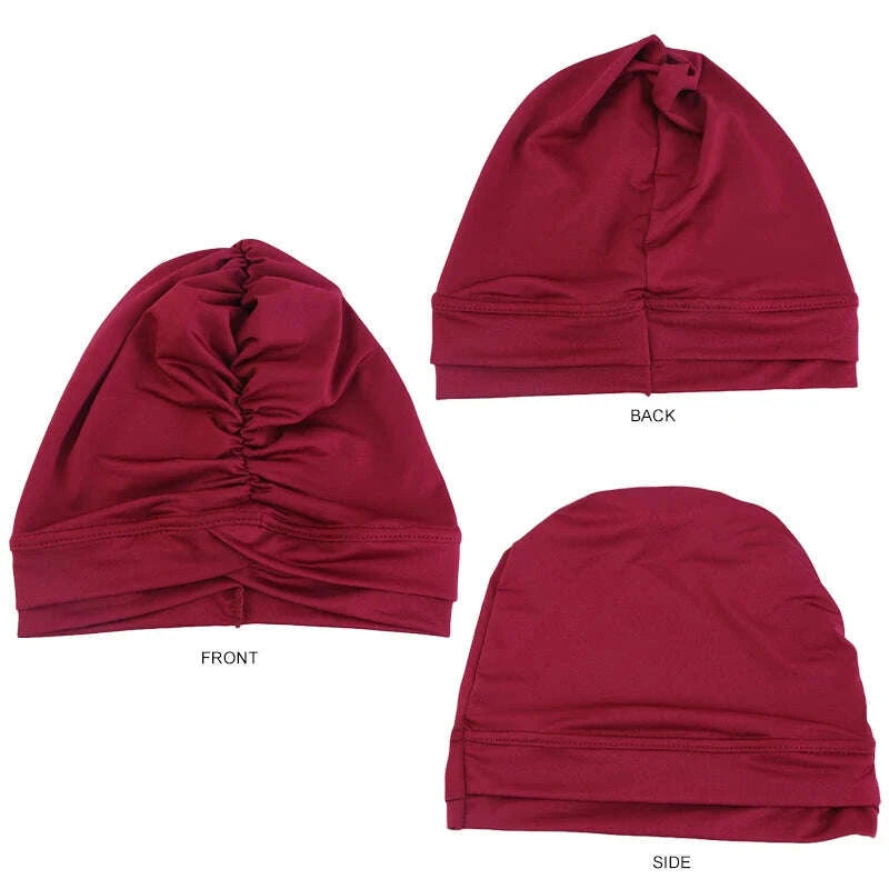 2pcslot-classic-pleated-turban-hat-elegant-solid-color-head-wraps-headscarf-breathable-elastic-beanies-chemo-capkimludkimlud-35576928