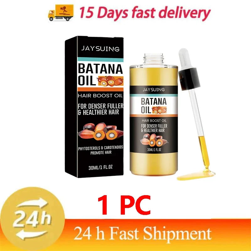 Batana Oil Hair Growth Set Traction Alopecia Treatment Anti-Hair Loss — Golden Amber | KIMLUD