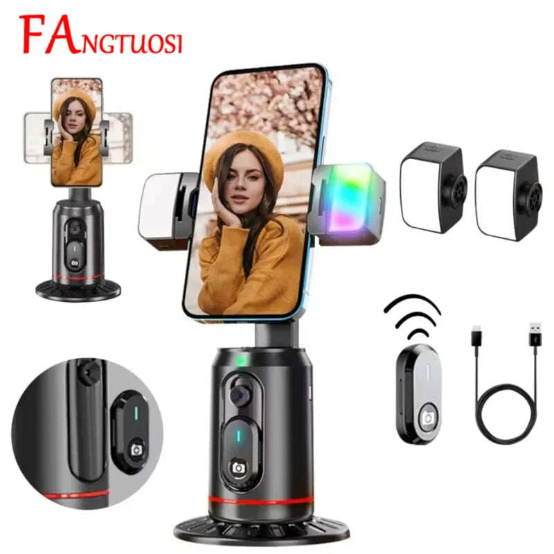 fangtuosi-360-rotation-follow-up-gimbal-stabilizer-monopod-desktop-tracking-gimbal-with-remote-for-phone-live-photographykimludkimlud-35571239