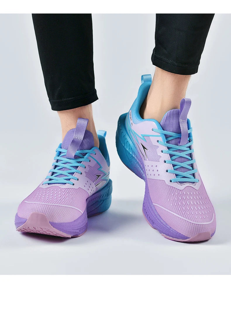 Men Sports Running Shoes Casual Marathon Breathable Lightweight Women's Comfortable Athletic Nonskid Walking Sneakers Outdoors