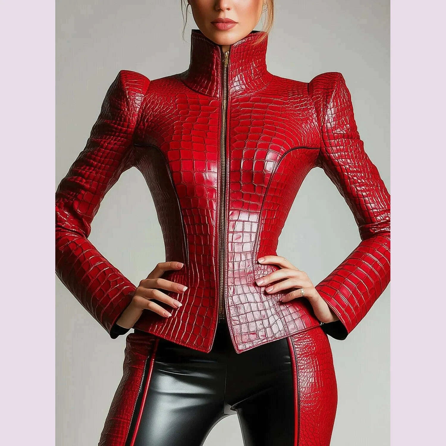 pu-leather-alligator-pattern-long-sleeve-zipper-jacket-turtleneck-slim-puff-sleeve-high-street-gothic-vintage-outerwear-coatkimlud-womens-fashion-34618584