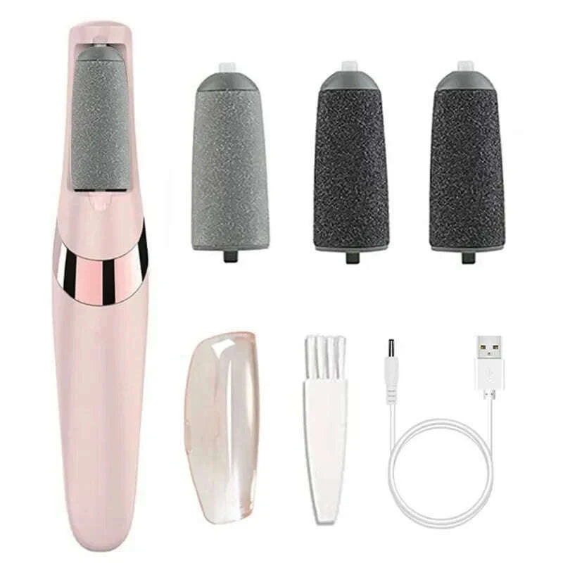 new-in-usb-electric-dead-skin-pedicure-automatic-foot-grinder-rechargeable-roller-feet-pedicure-tool-with-removable-roller-headskimlud-womens-fashion-34599388