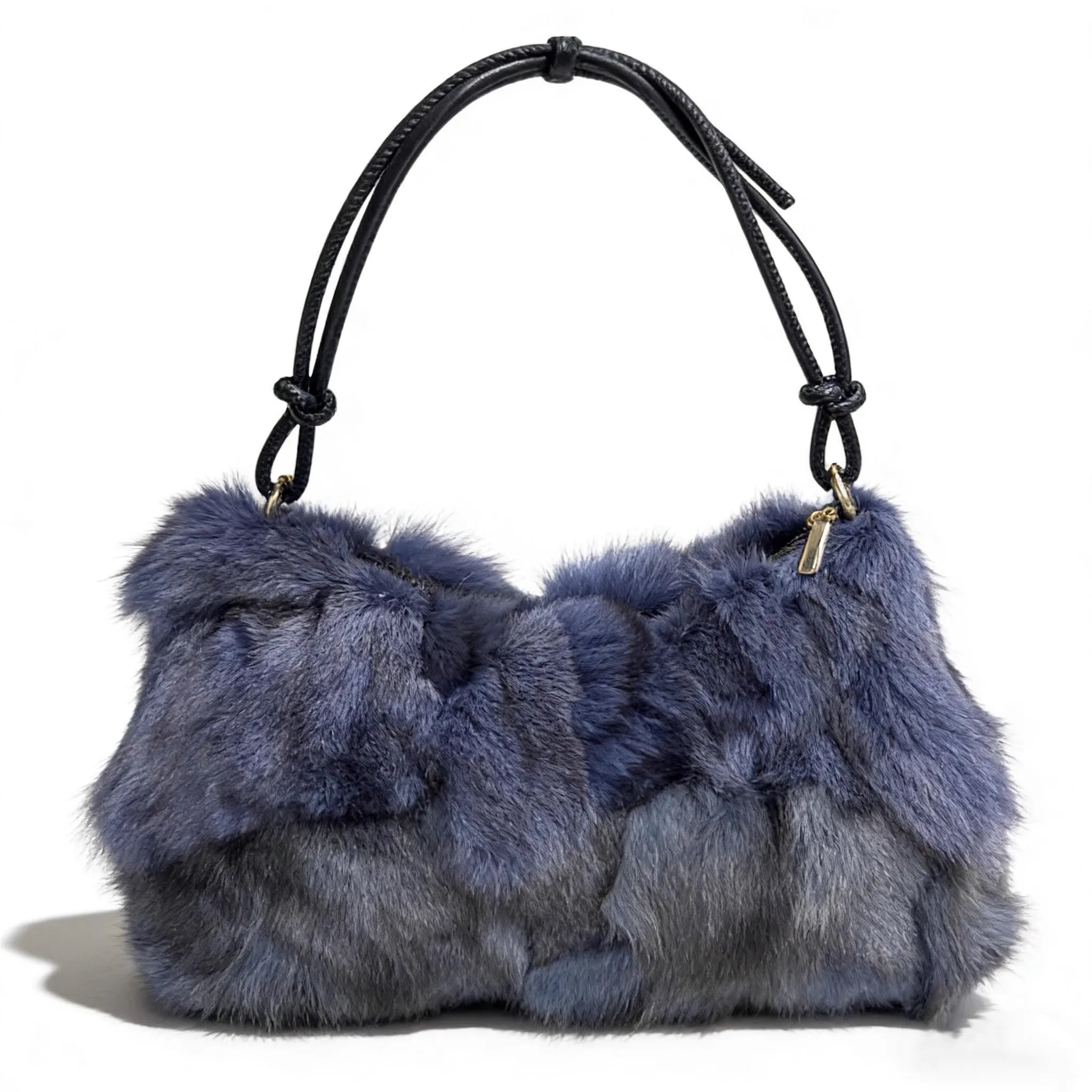 Winter Fox Fur Bag Women's Bag Fashion Handbag Ladies Bags Purses Women Shoulder Bag Real Silver Fox Fur Messenger Bags