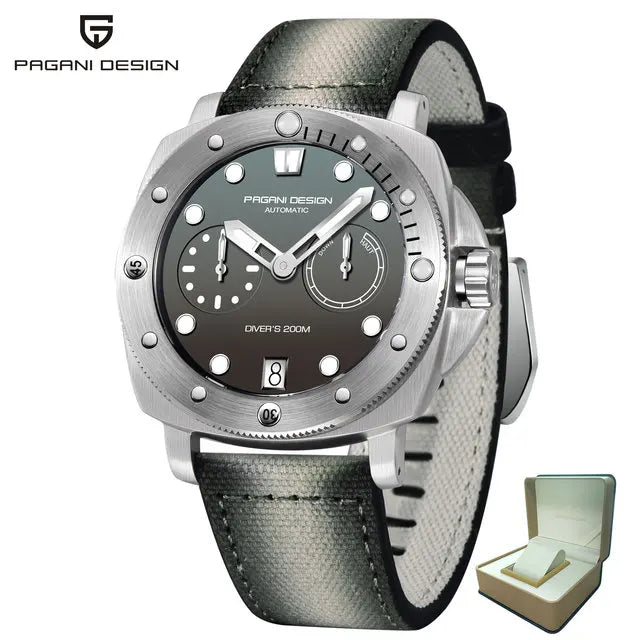 2023 PAGANI DESIGN New Men Mechanical Watch Luxury Sapphire Glass Automatic Watch 200M Waterproof Stainless Steel Watch for Men