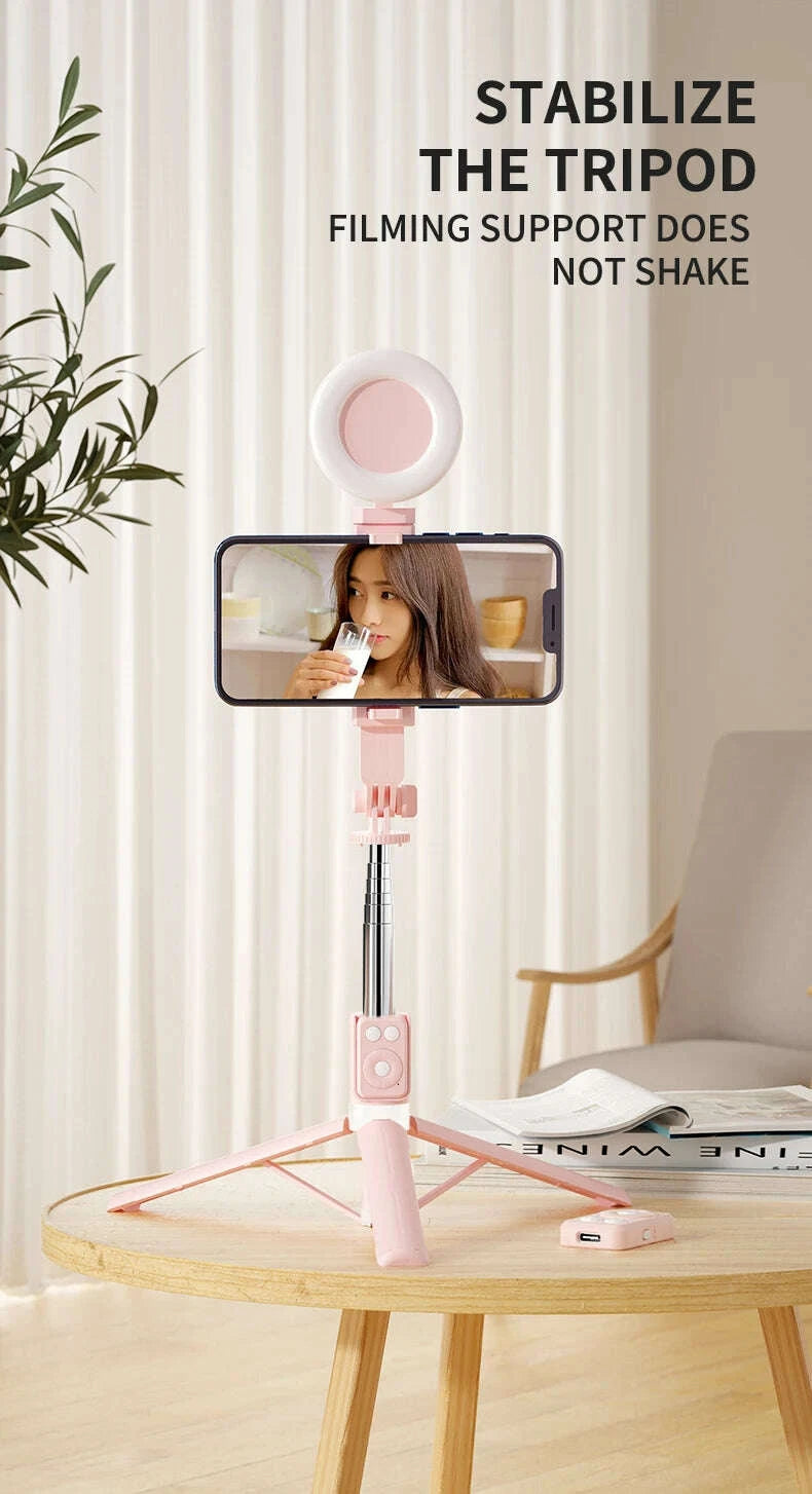 bluetooth-wireless-selfie-stick-portable-dual-fill-light-with-tripod-telescoping-bracket-for-iphone-xiaomi-makeup-live-streamingkimludkimlud-35567550