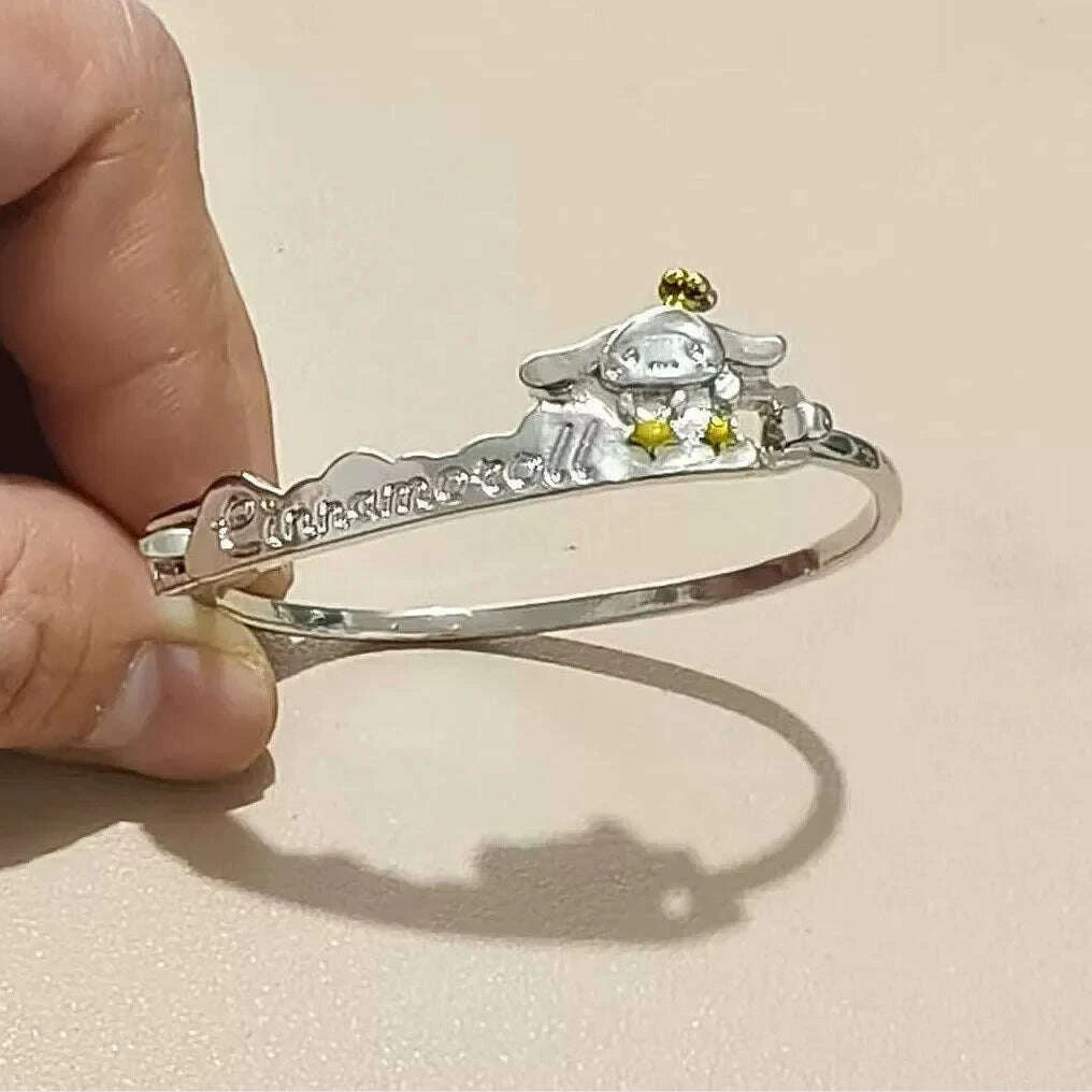 sanrio-necklace-metal-adjustable-open-ring-bracelet-fashion-silver-golden-color-adjustable-knuckle-joint-cartoon-jewelry-giftskimlud-womens-fashion-34607440