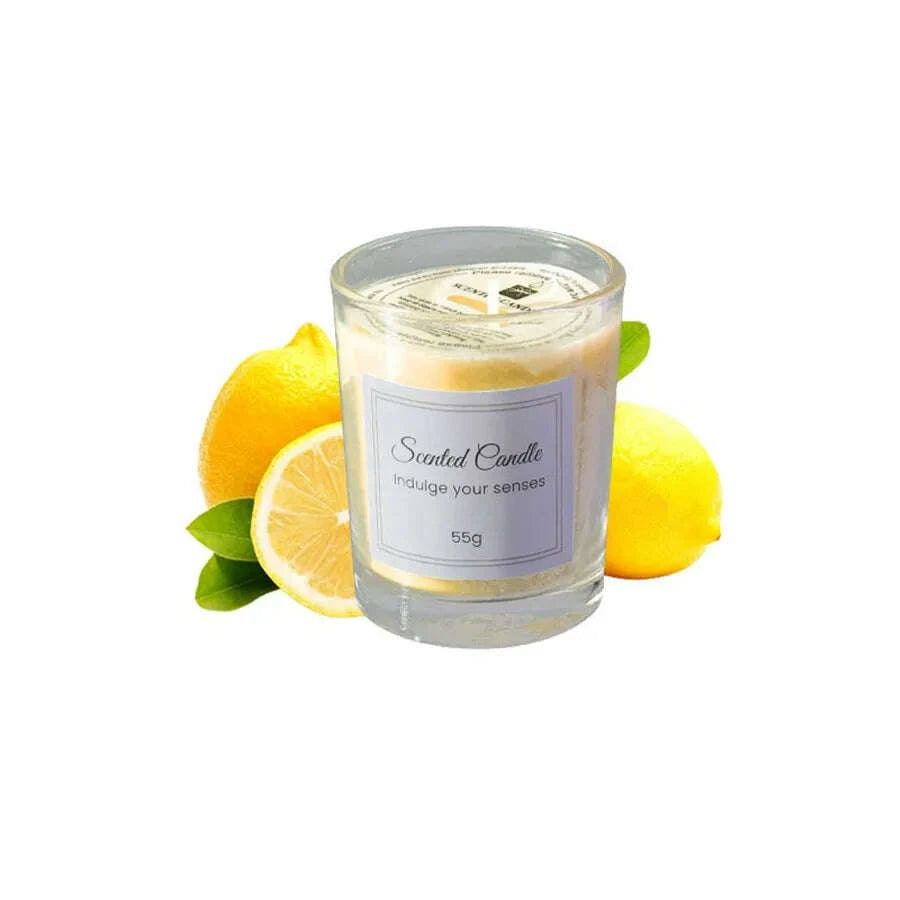 KIMLUD, Aromatherapy Candle Premium Gift Box Glass Handmade Soy Wax Smokeless Creative Aromatherapy Candle Companion Gift, KIMLUD Womens Clothes