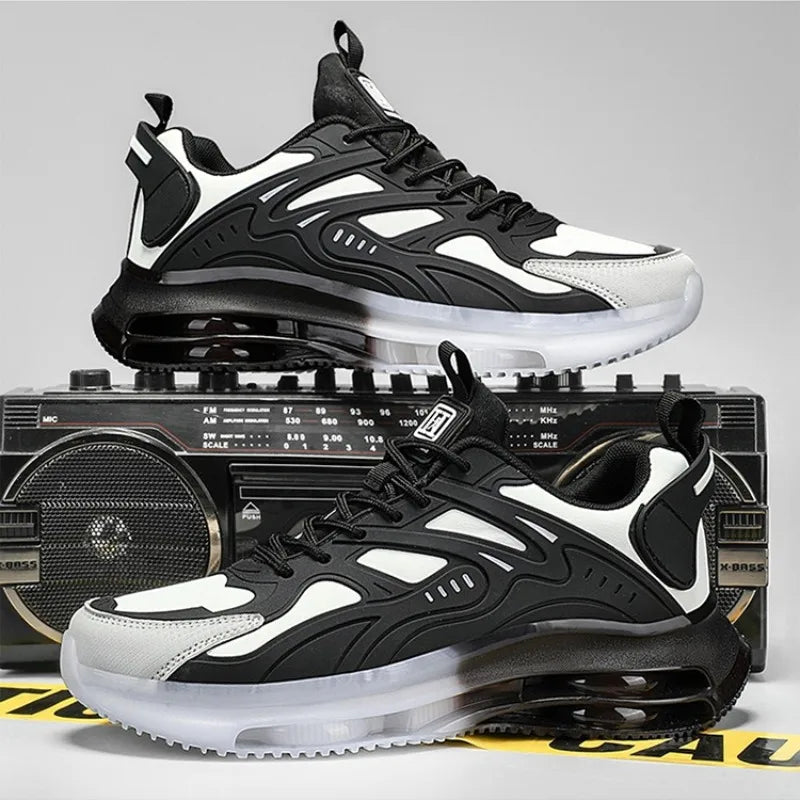 Men Breathable Mesh Air-cushion Running Sneakers Trendy Shock Absorb Training Shoes Men's Basketball Shoes Zapatillas De Deporte