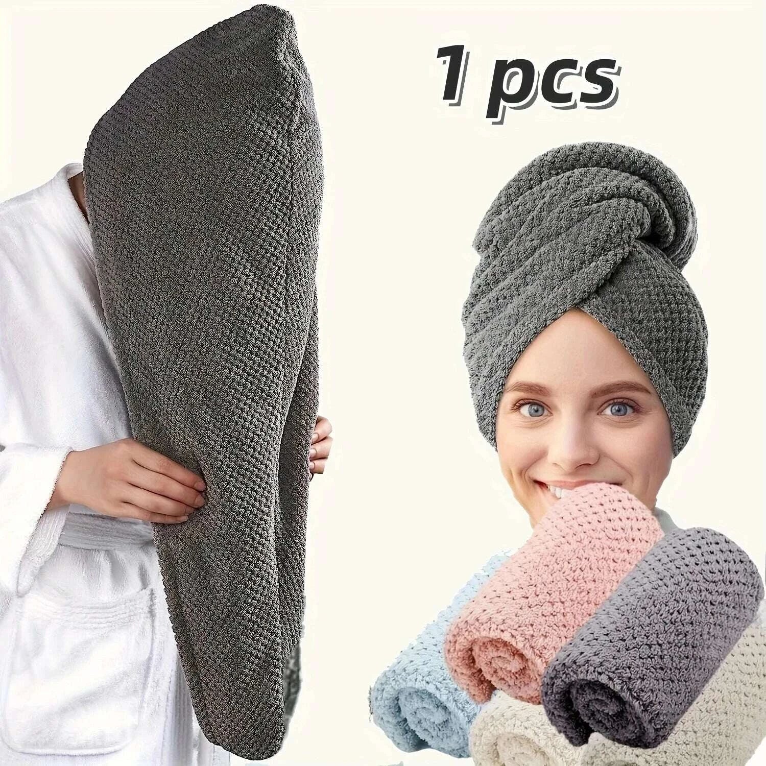 solid-color-hair-towel-textured-dry-hair-cap-98-x-255-absorbent-hair-towel-wrap-for-button-down-womenkimludkimlud-35562619