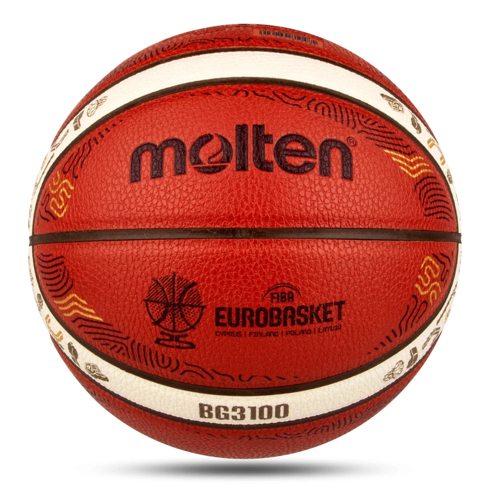 PU Basketball Official Size 7 6 5 — Orange | KIMLUD