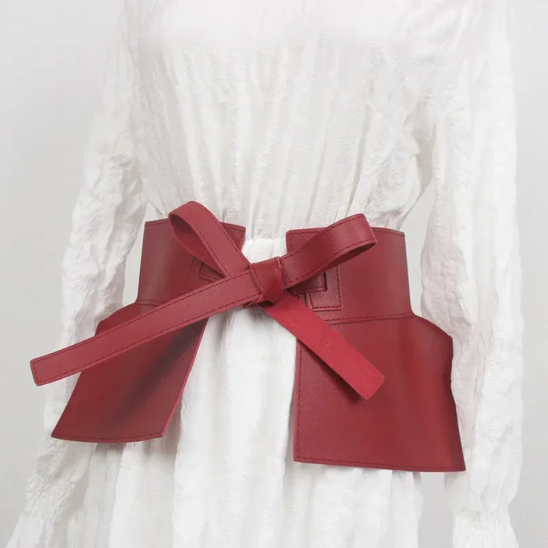Belt – Wide Waistband – PU | KIMLUD