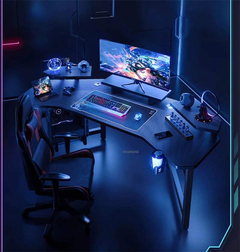 Nordic Simple Desk E-sports Gaming — Black | KIMLUD