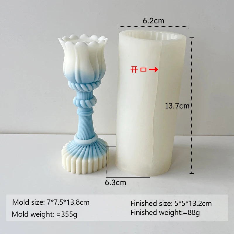 KIMLUD, Budding Open Flowers Silicone Candle Mold Mini Flower Soap Gypsum Crafts Resin Mould DIY Chocolate Ice Cake Baking Molds, KIMLUD Womens Clothes