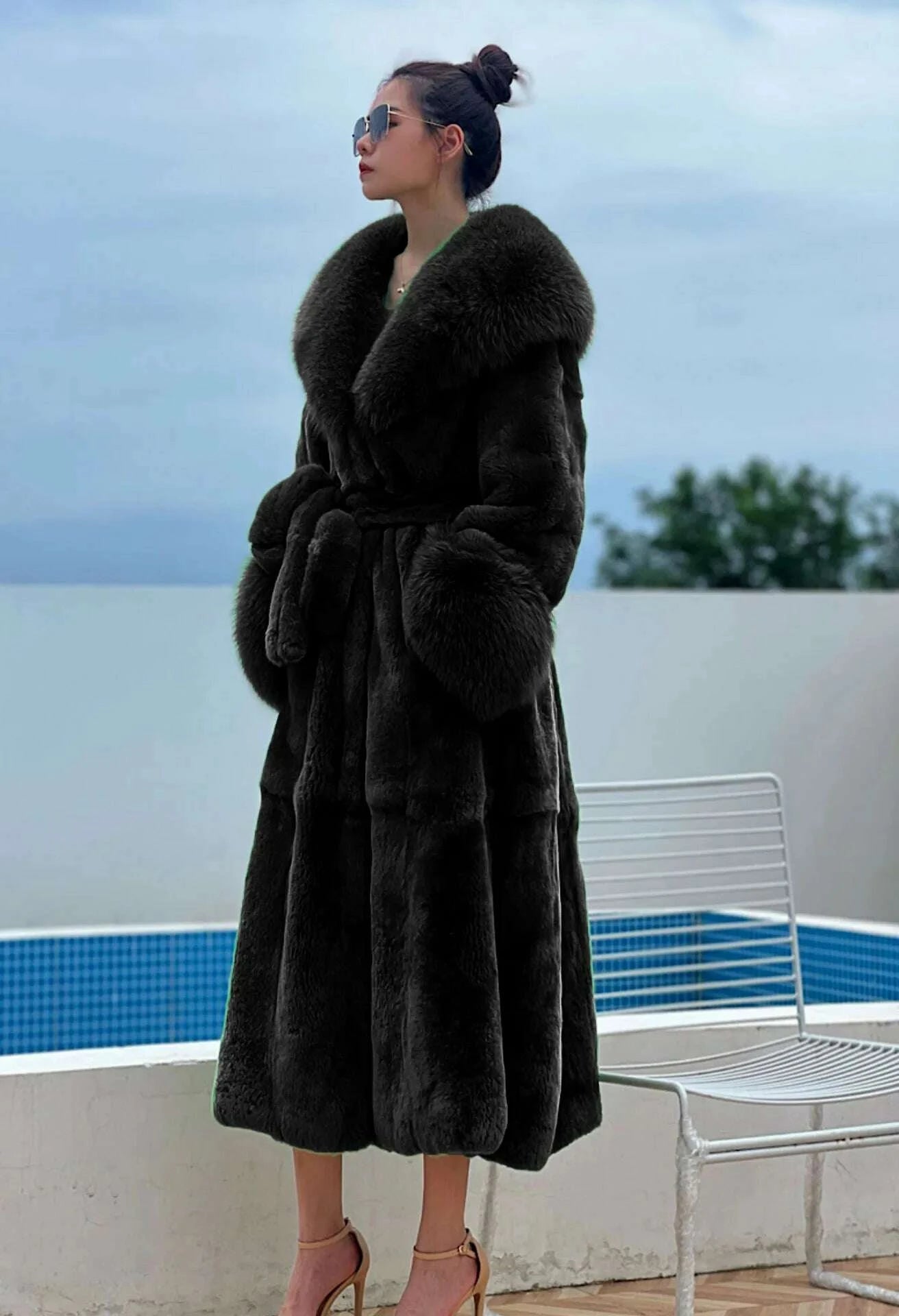 KIMLUD, 2024 Long Mink Coats Women Fur Coats Winter Outwear Faux Fur Jacket Female Long Sleeve Ladies Casual Oversize Fur Coat Parkas, KIMLUD Womens Clothes