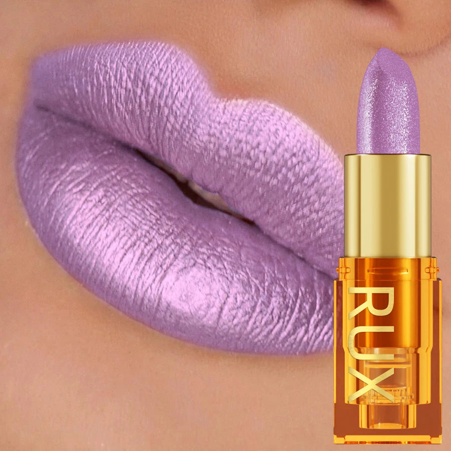 16 Colors 1PC Metallic Lipstick Long Lasting Glitter Pink Red Lip Glaze High Pigment Lip Tint Korean Makeup Shiny Lip Gloss