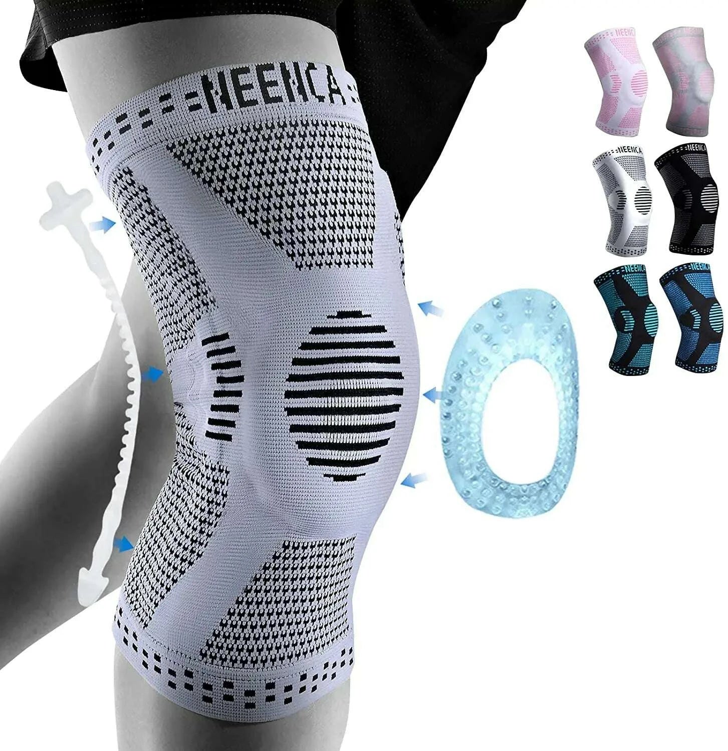 KIMLUD, NEENCA Copper Knee Brace Knee Support with Patella Gel Pad &Side Stabilizers for Knee Pain Sport Arthritis ACL Joint Pain Relief, KIMLUD Womens Clothes