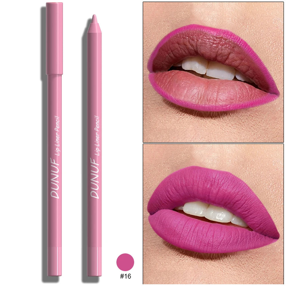 Matte Lip Pencil Contour Lip Liner Long-Lasting Waterproof Hydrating Formula — Red | KIMLUD