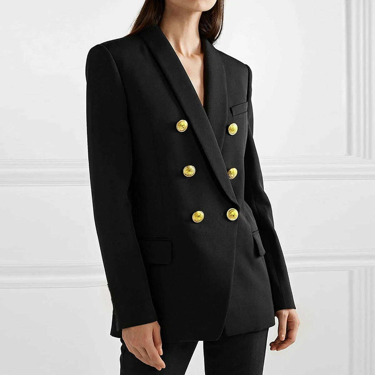 KIMLUD, High-Quality Classic Fashion Temperament Suit Coat - Spring Autumn New Women's Commuter Green Fruit Collar Long Sleeve Coat, KIMLUD Womens Clothes