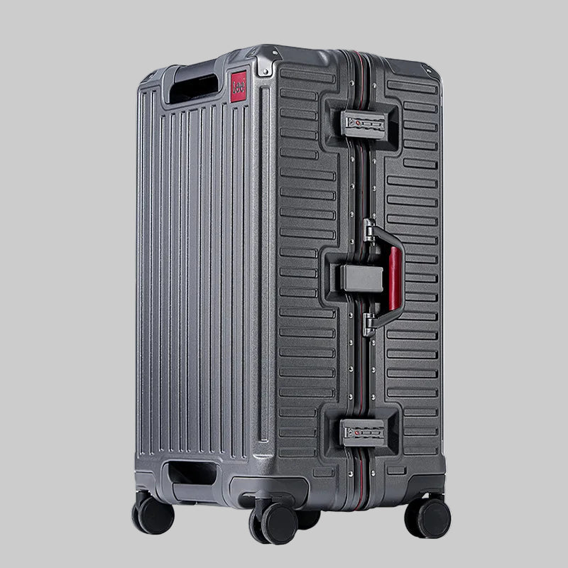 Suitcase Wide Handle Travel Suitcase Men 20 24 26 Carry-On Luggage Women PC Aluminum Frame Trolley Case