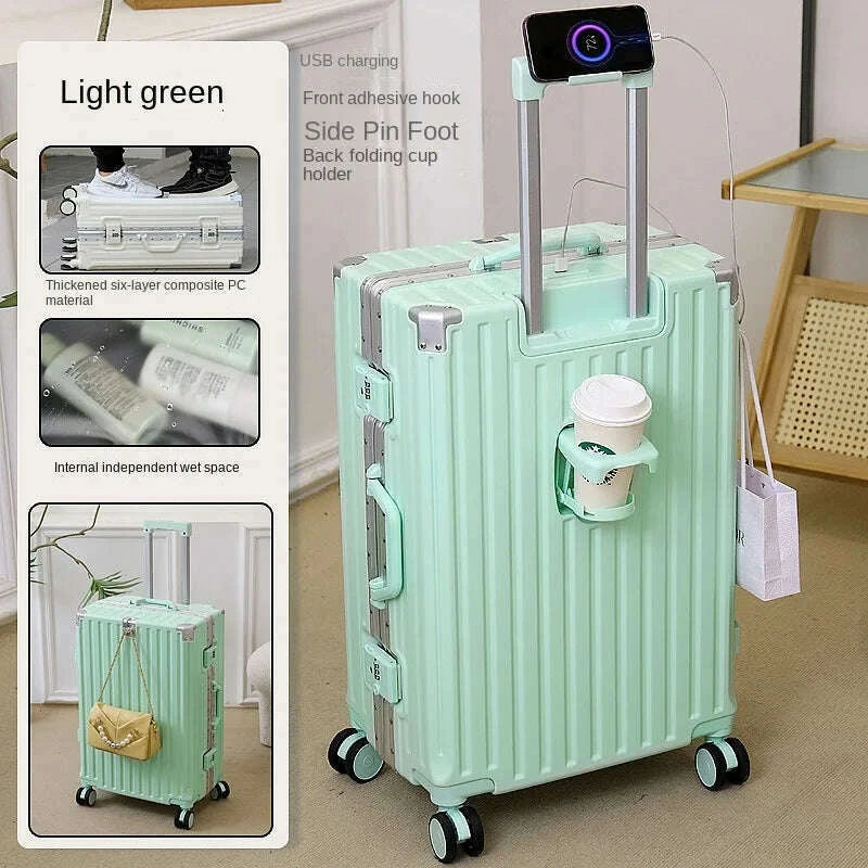 multifunctional-luggage-aluminum-frame-with-usb-charging-port-30-high-capacity-suitcase-20-inch-travel-boarding-password-boxkimlud-womens-fashion-34624109