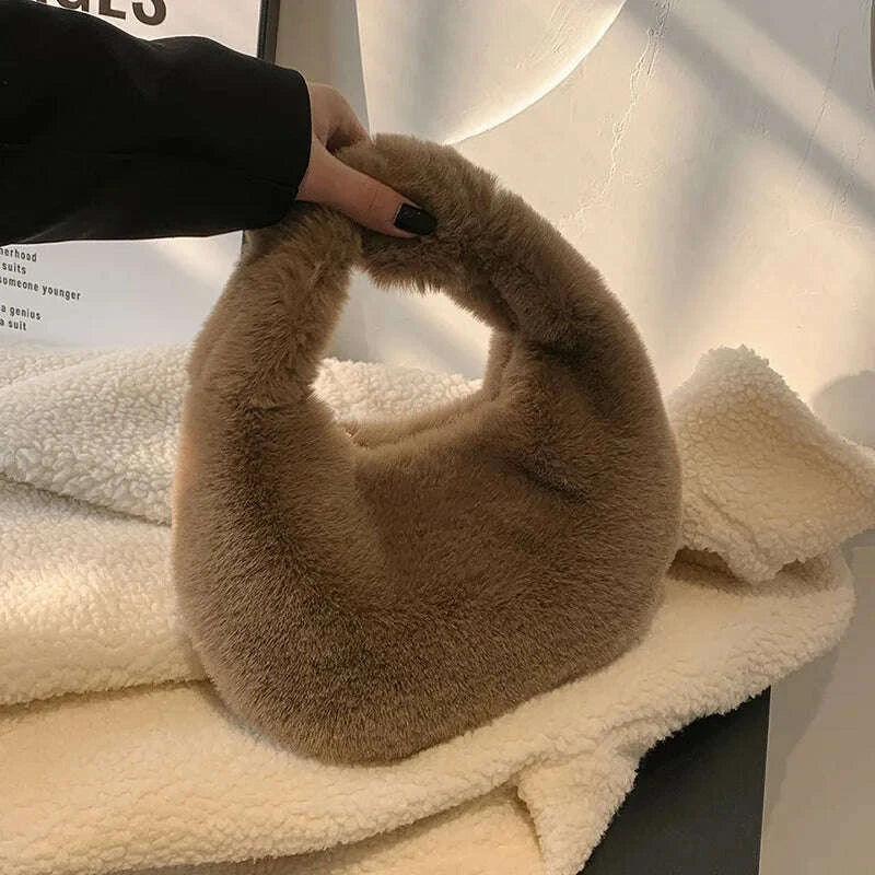 solid-color-plush-dumpling-bag-handbag-niche-design-small-phone-bag-korean-style-tote-bag-faux-rabbit-fur-handbag-womenkimludkimlud-35556926