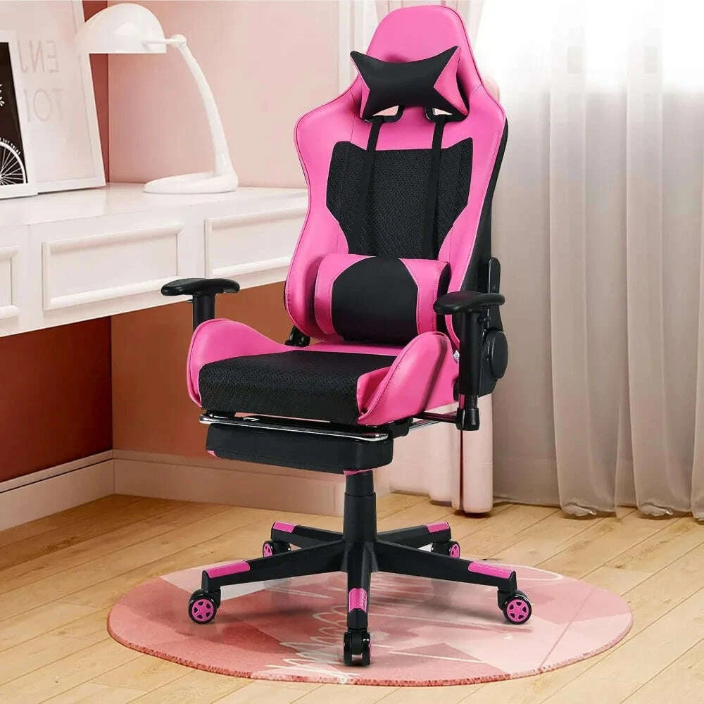 gaming-chair---pink-gamer-chair-with-footrest-racing-esports-computer-chair-massage-lumbar-support-leather-recliner-customizedkimludkimlud-35574541