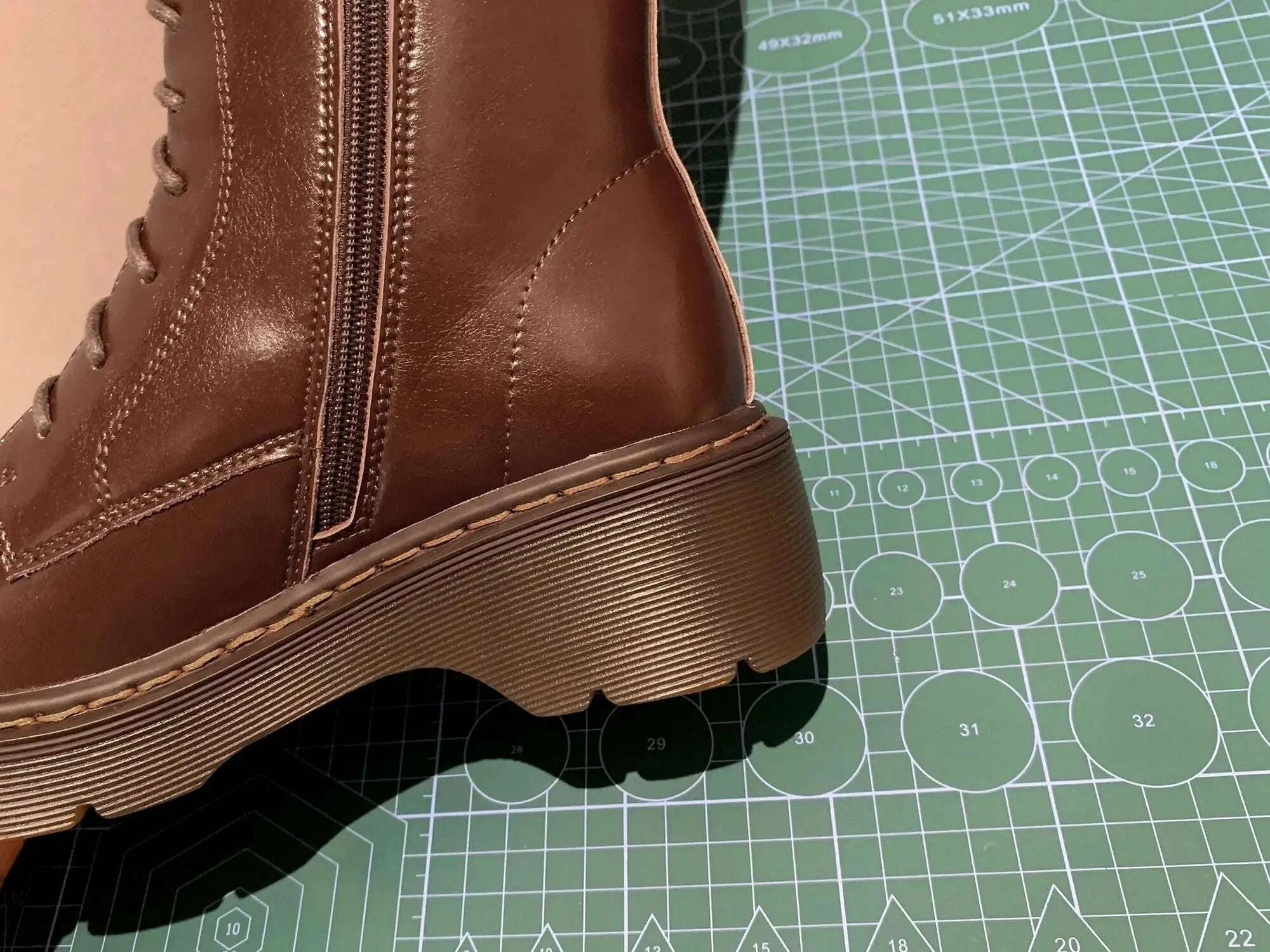 KIMLUD, Krazing Pot Vintage Cow Split Leather Wool Snow Boots Winter Keep Warm Round Toe Cross-tied Med Heels Platform Thigh High Boots, KIMLUD Womens Clothes