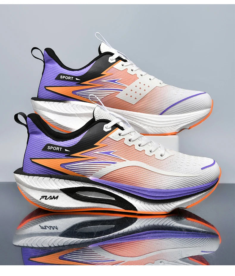 Men Sports Running Shoes Casual Marathon Breathable Lightweight Women's Comfortable Athletic Nonskid Walking Sneakers Outdoors