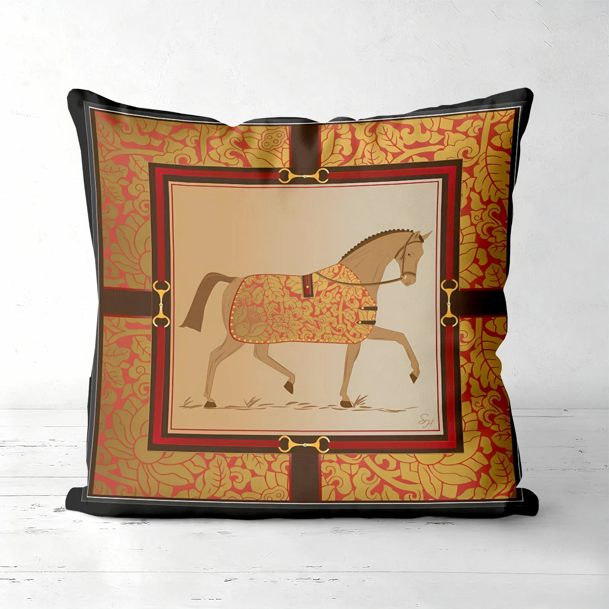 Stylish Horse Patterned Cushion Covers For Home Decor Polyester pillowcase, sofa decorative cushion cov Headboard Pillow