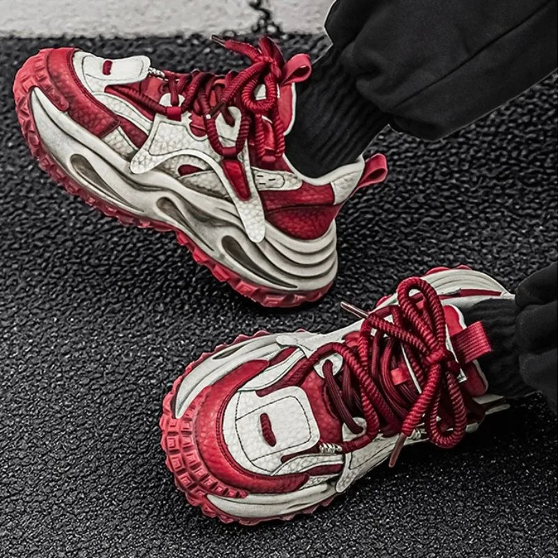 Men's Platform Sneakers – Height Increasing Cushioning – Canvas Lining | KIMLUD