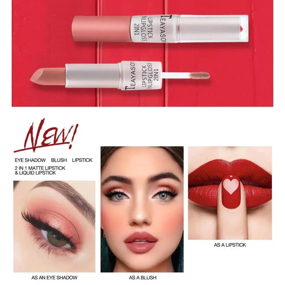 Matte Liquid Lipstick – Waterproof Long-Wear – Pink | KIMLUD