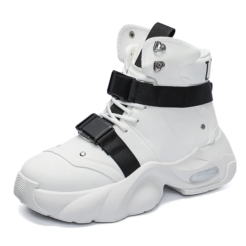 Motorcycle Boots - Lace-Up Ankle Boot - Genuine Leather Lining | KIMLUD