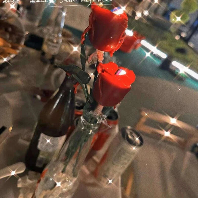 KIMLUD, Rosette Scented Candles, Simulated Flower Home Wedding Party Decorations, Desktop Perfume Accessories, Holiday Birthday Gifts, KIMLUD Womens Clothes