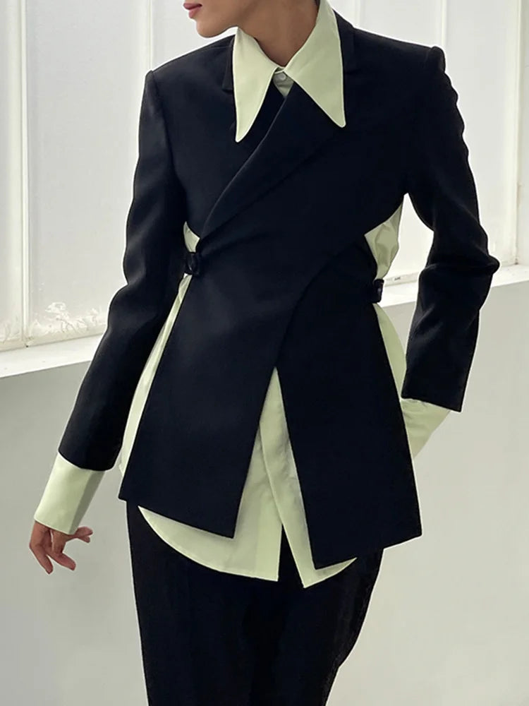 Blazer – Button Front Long Sleeve Regular Length – Cotton | KIMLUD