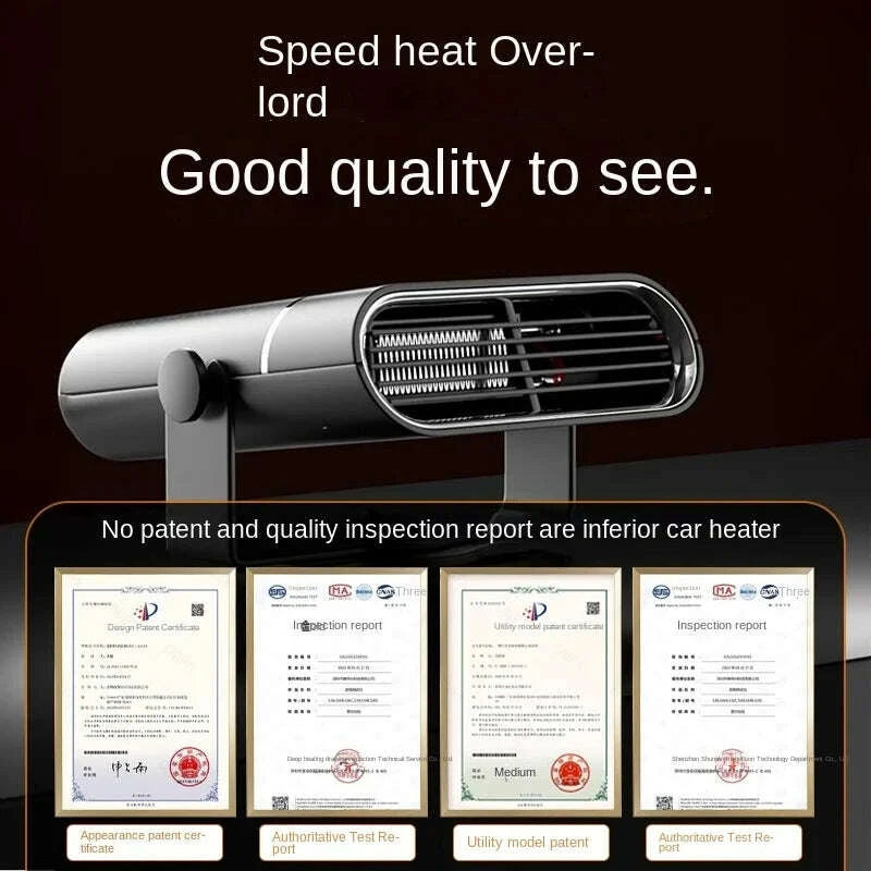 KIMLUD, 2 IN 1 Car Cooling & Heater Fan 12V 150W 24V 150W Auto Windshield Anti-Fog Electric Heating Dryer Defogging Demister Defroster, KIMLUD Womens Clothes