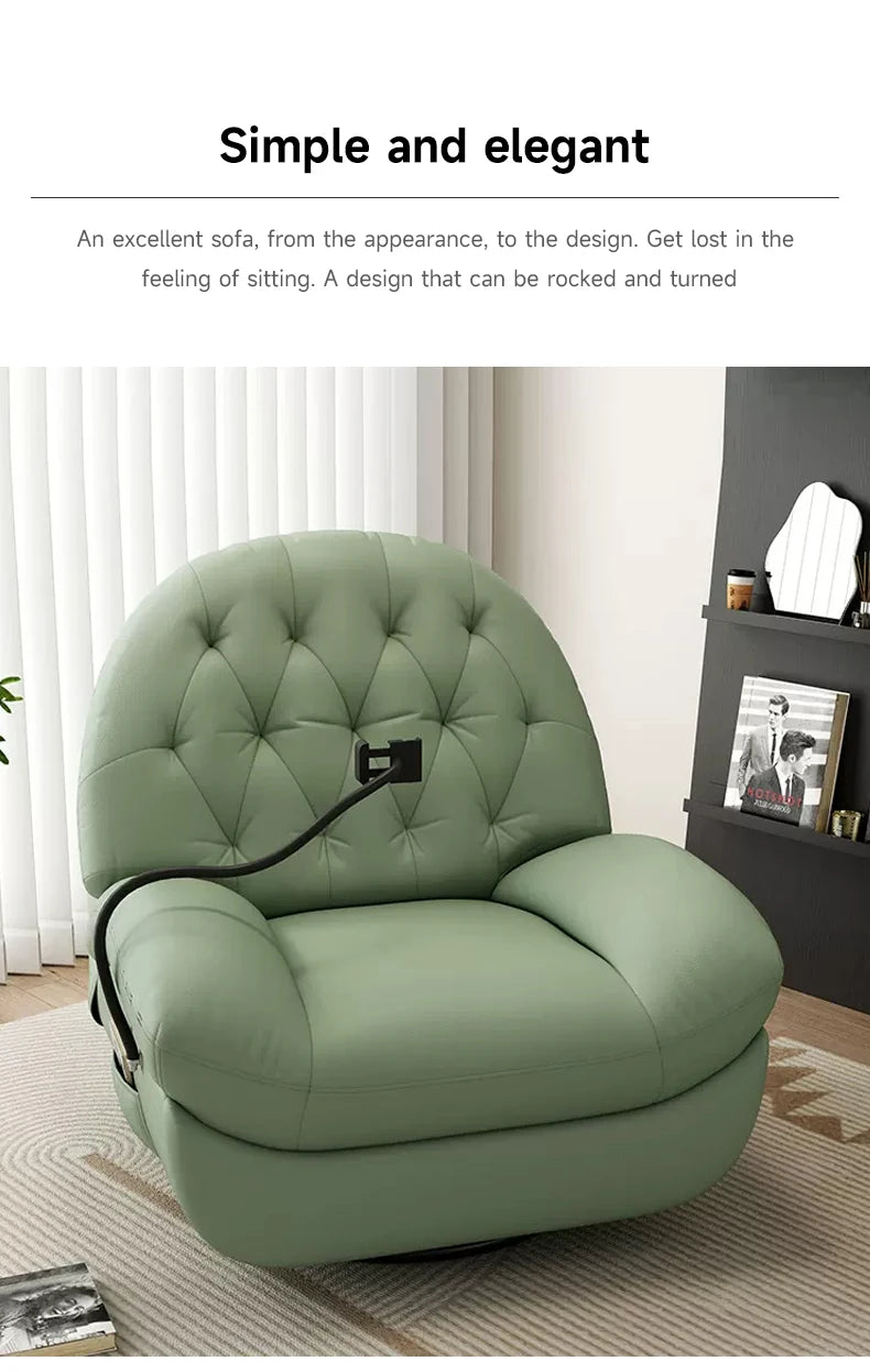 KIMLUD, Modern Multifunction Electric Leather Recliner Sofa Recliner Sofa Living Room Furniture Single Sofa Chair Wholesale, KIMLUD Womens Clothes