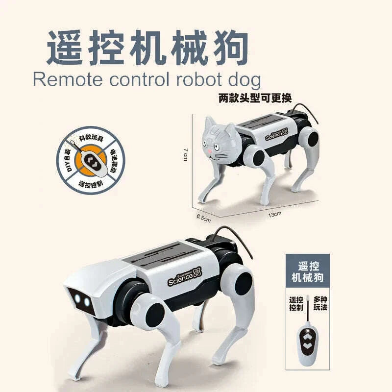 science-teaching-assembling-set-powered-learning-model-walking-animal-kids-education-toys-diy-solar-robot-dog-mechanical-cat-toykimlud-womens-fashion-34607402